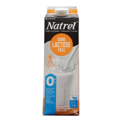 Natrel Lactose Free Skim Milk, 1L