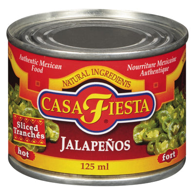 Casa Fiesta Hot Sliced Jalapeños, 125 mL