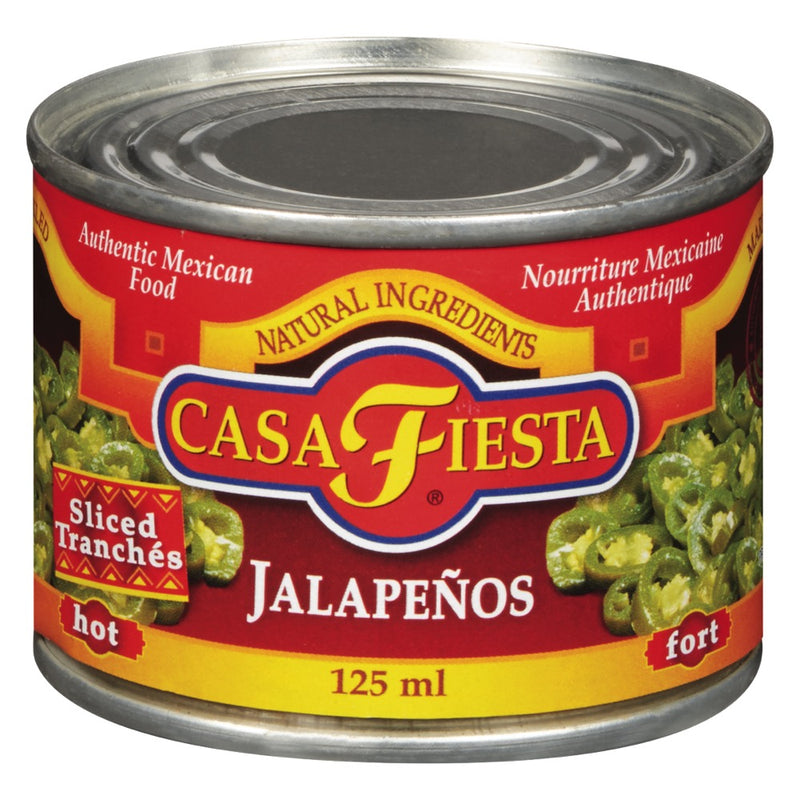 Casa Fiesta Hot Sliced Jalapeños, 125 mL