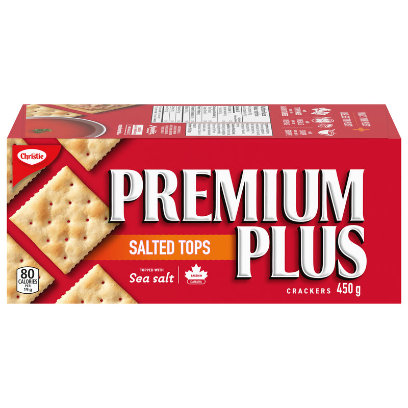 Christie Premium Plus Salted Top Crackers, 450 g