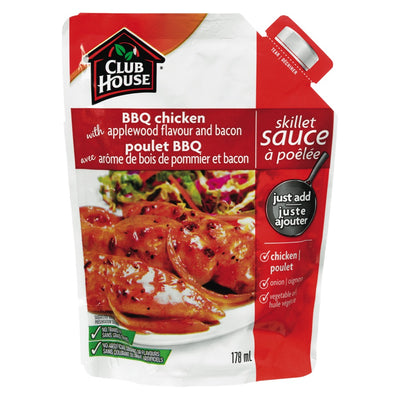Club House BBQ Chicken With Applewood Glavour And Bacon Skillet Sauce, 178 mL