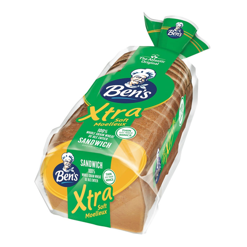 Ben's Xtra Soft Sandwich Bread Whole Wheat, 675g