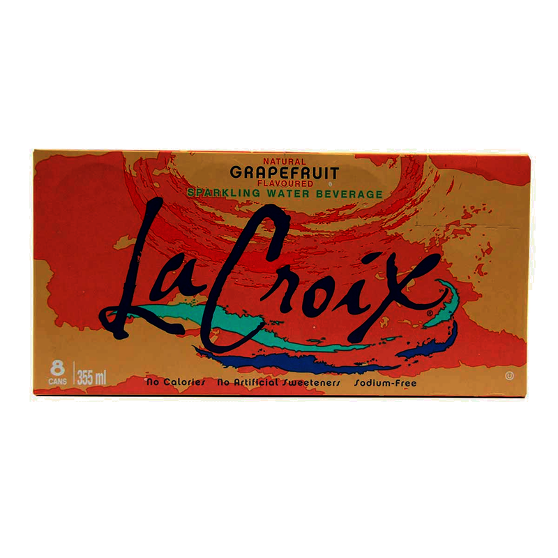 La Croix Grapefruit Sparkling Water, 355 mL, 8 ct