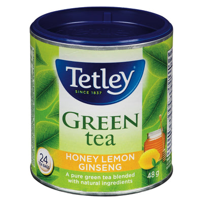 Tetley Honey Lemon Ginseng Green Tea, 48g   (24ct)