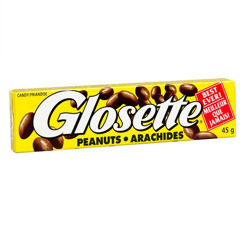 Glosette Chocolate Covered Peanuts, 45 g