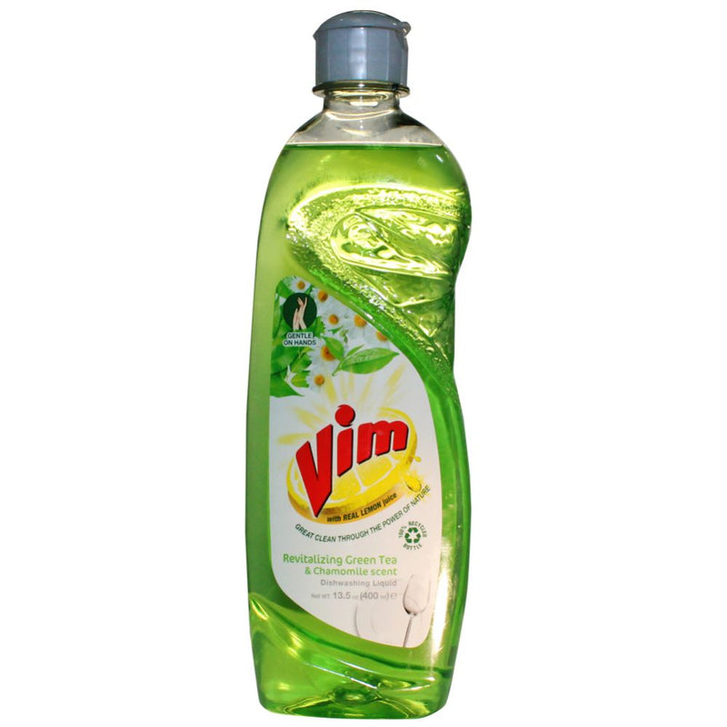 Vim Revitalizing Green Tea & Chamomile Dish Liquid, 400 mL