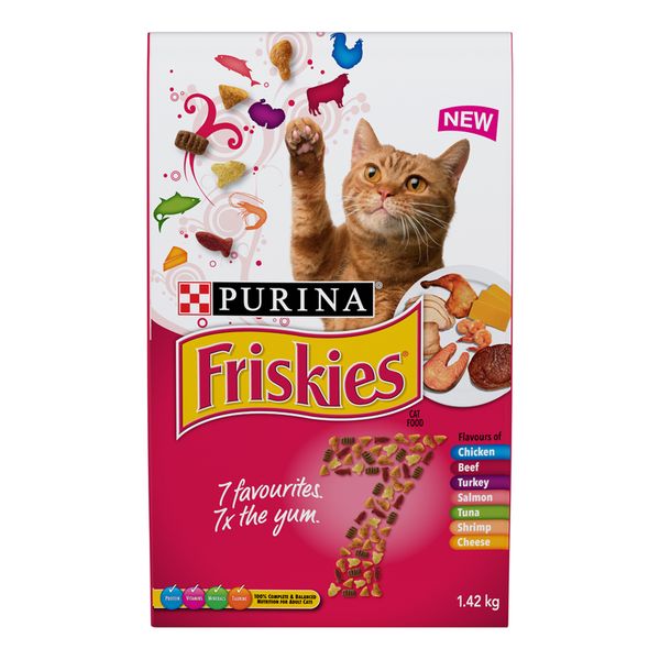 Purina Friskies 7 Flavor Cat Food, 1.42 kg
