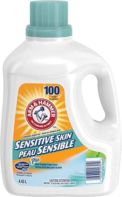 Arm And Hammer Sensitive Skin Laundry Detergent, 4.43 l