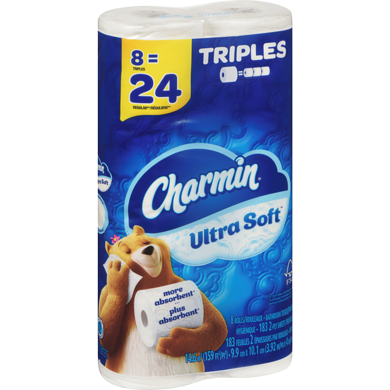 CHARMIN TRIPLE 8 ROLL SOFT