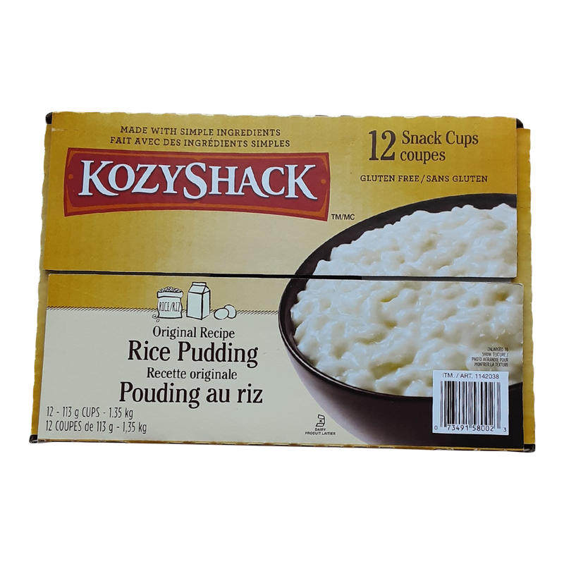 Kozy Shack Original Recipe Rice Pudding, 12 x 113 g