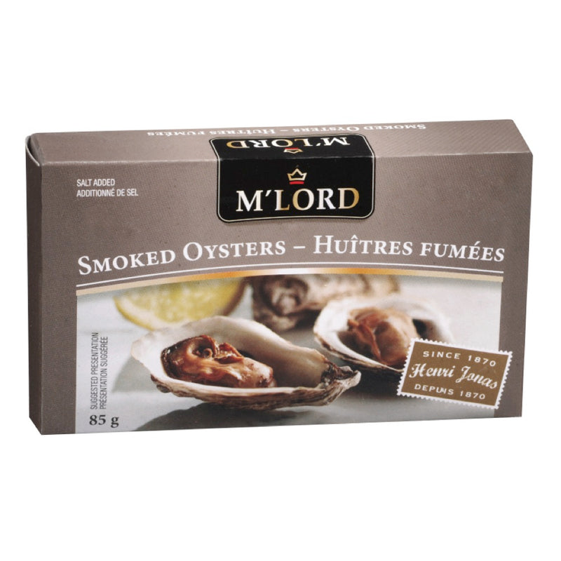 M'Lord Smoked Oysters, 85 g