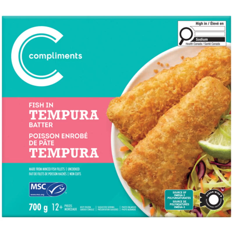 Compliments Fish In Tempura Batter, 700 g