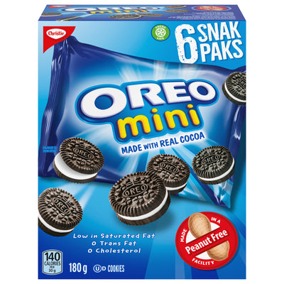 Oreo Mini Cookies Snack Packs, 180 g, 6 ct
