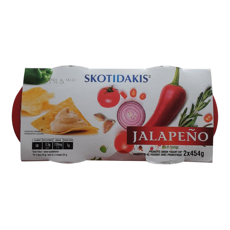 Skotidakis Jalapeno Greek Yogurt Dip, 2 x 454 g