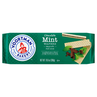 Voortman Bakery Chocolate Mint Wafers, 301 g