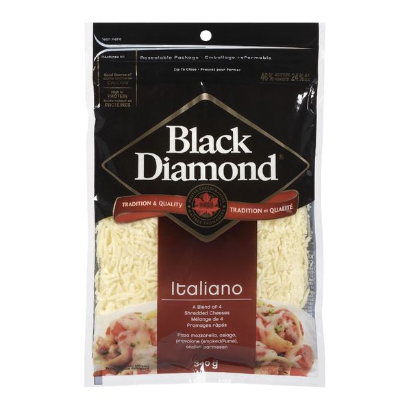 Black Diamond Italiano cheese Blend, 340 g