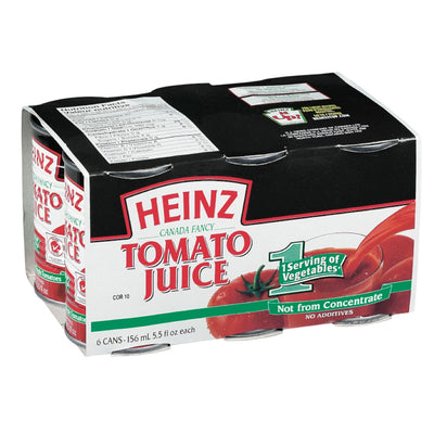 Heinz Tomato Juice Mini Cans, 6 x 156 mL