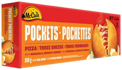 McCain Three Cheese Pizza Pockets, 300g