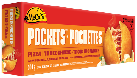 McCain Three Cheese Pizza Pockets, 300g