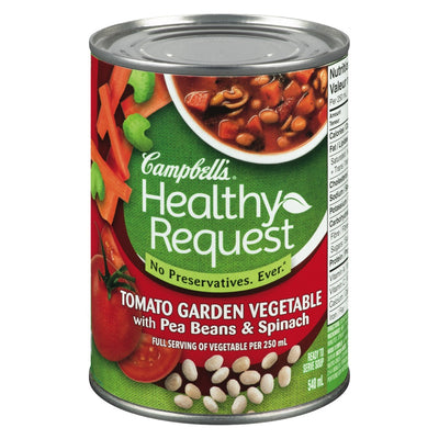 Campbell's Healthy Request Tomato Garden Vegetable Ready To Serve Soup, 540 mL