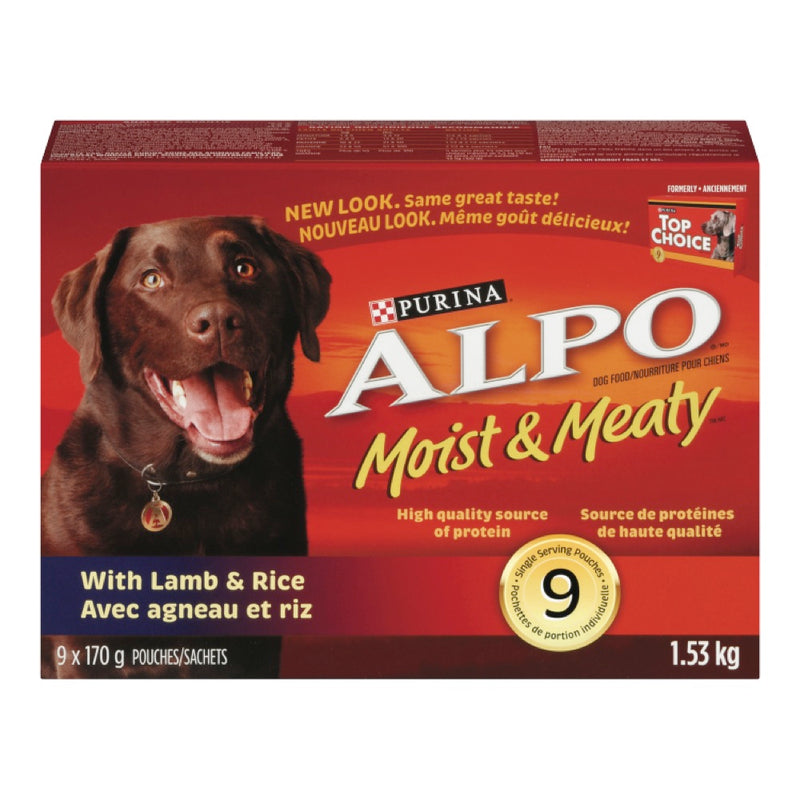 Alpo Moist & Meaty With Lamb & Rice Soft Dog Food, 1.53 kg