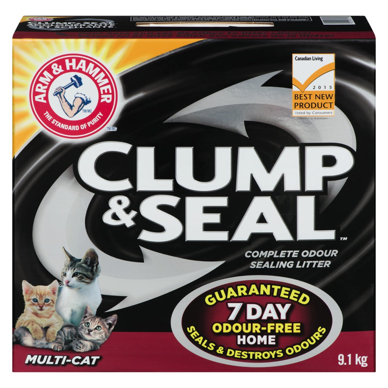 Arm & Hammer Clump & Seal Cat Litter, 9.1 kg