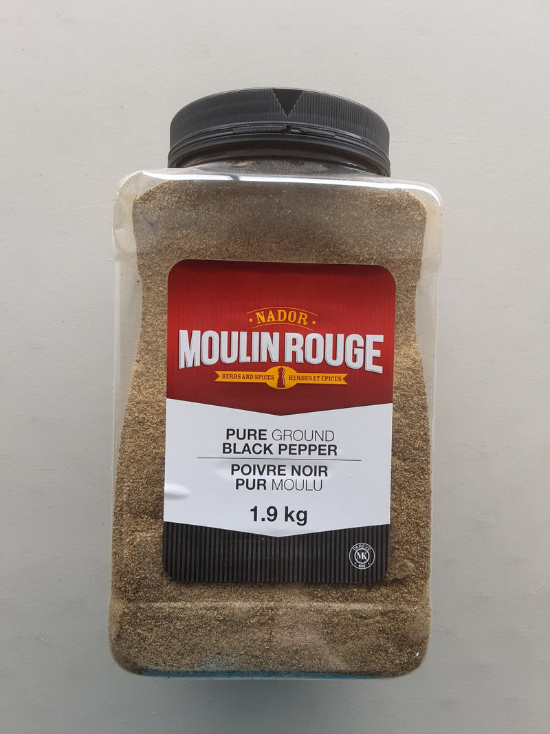 Moulin Rouge Pure Ground Black Pepper, 1, 9 kg