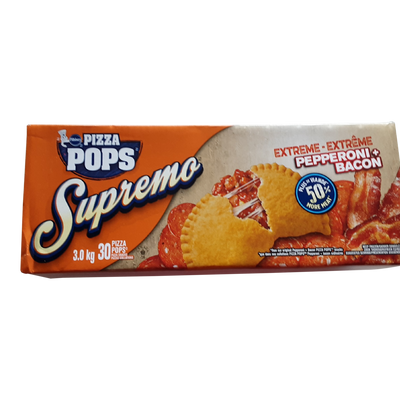 Pillsbury Pizza Pops Supremo Extreme Pepperoni + Bacon, 3 kg