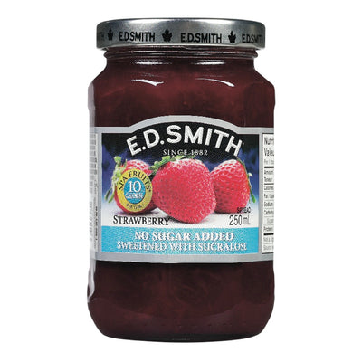 E.D. Smith No Sugar Added Strawberry Jam, 250 mL