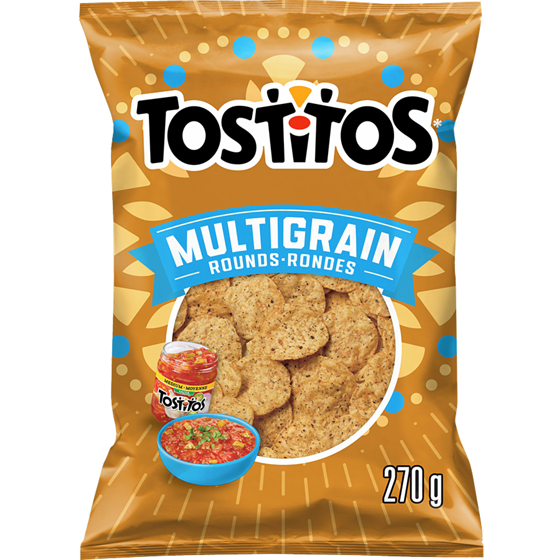 Tostitos Multigrain Rounds Tortilla Chips, 270 g