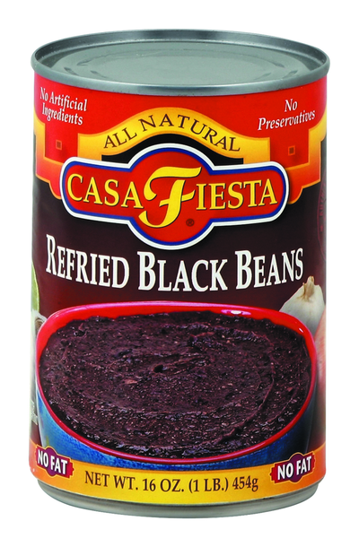 Casa Fiesta All Natural Refried Black Beans, 454 g