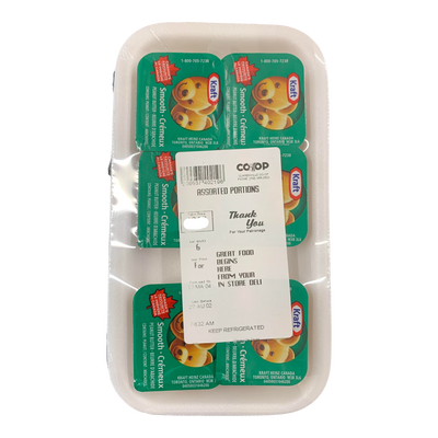 Assorted Portions Kraft Peanut Butter, 6pk