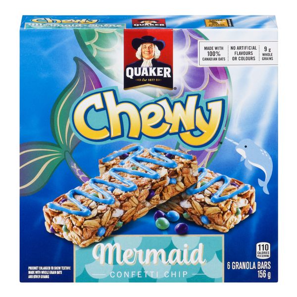 Chewy Mermaid Confetti Chip, 6 ct