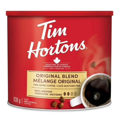 Tim Hortons Original Blend Fine Ground Coffee, 930 g