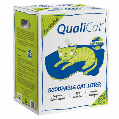 Qualicat Fresh Scent Scoopable Cat Litter, 22.7 kg