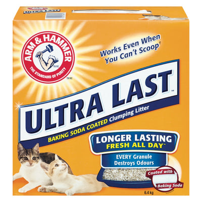 Arm & Hammer Ultra Last Baking Soda Coated Clumping Litter, 6.4 kg
