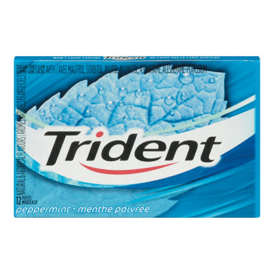 Trident Peppermint Gum, 12 ct