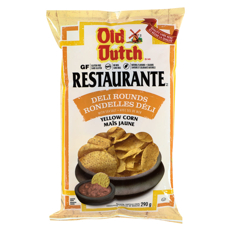 Old Dutch Yellow Corn Deli Rounds, 310 g
