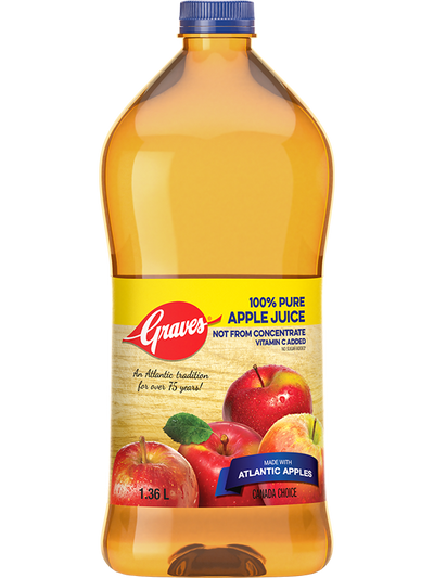 Graves 100% Apple Juice, 1.36 L