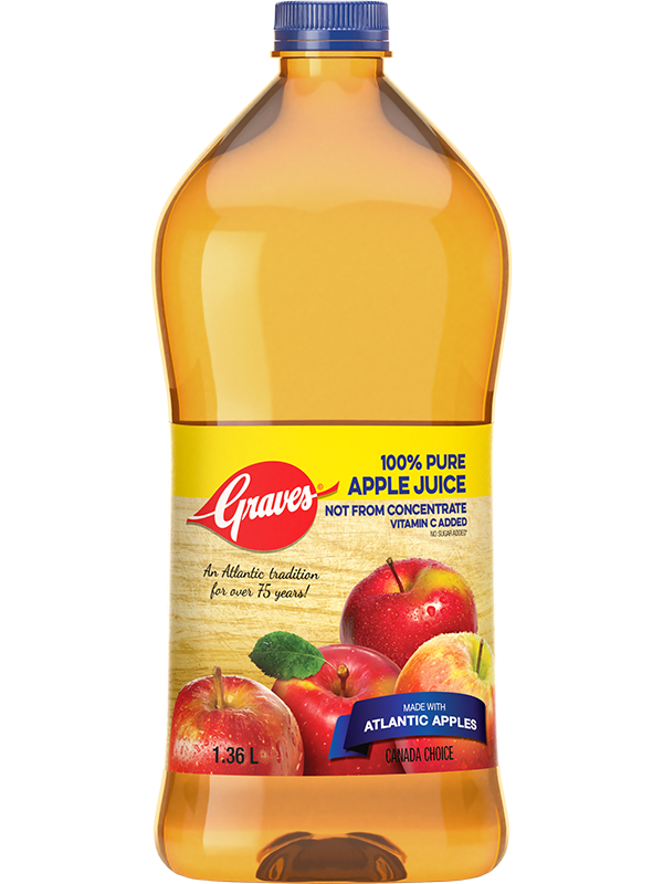 Graves 100% Apple Juice, 1.36 L