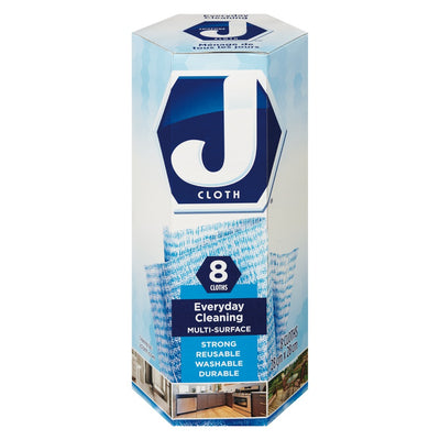 J-Cloth Everyday Cleaning Cloths, 8ct