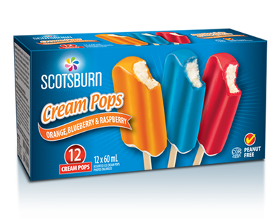 Scotsburn Cream Pops, 12 x 60 mL
