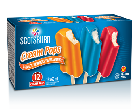 Scotsburn Cream Pops, 12 x 60 mL