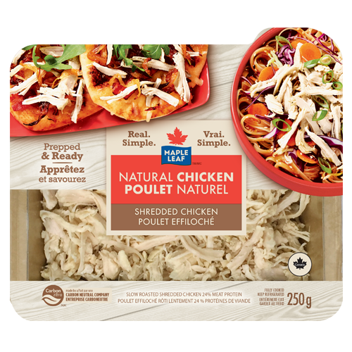 Maple Leaf Natural Select Shredded Chicken, 250g
