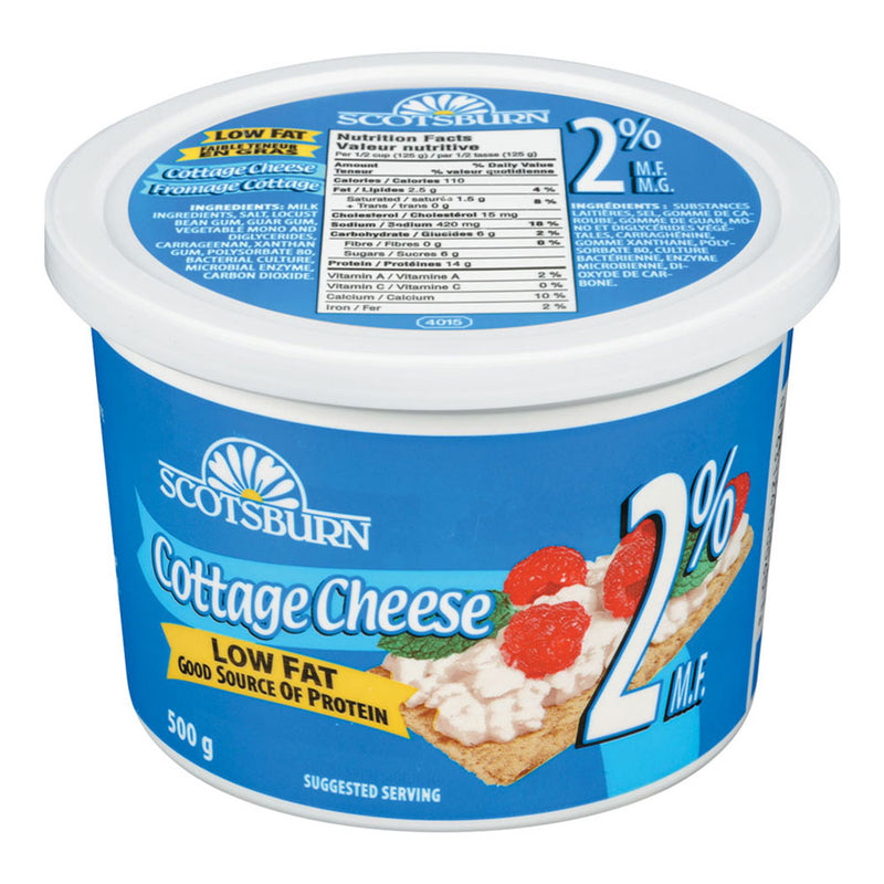 Scotsburn Low Fat 2% Cottage Cheese, 500 mL