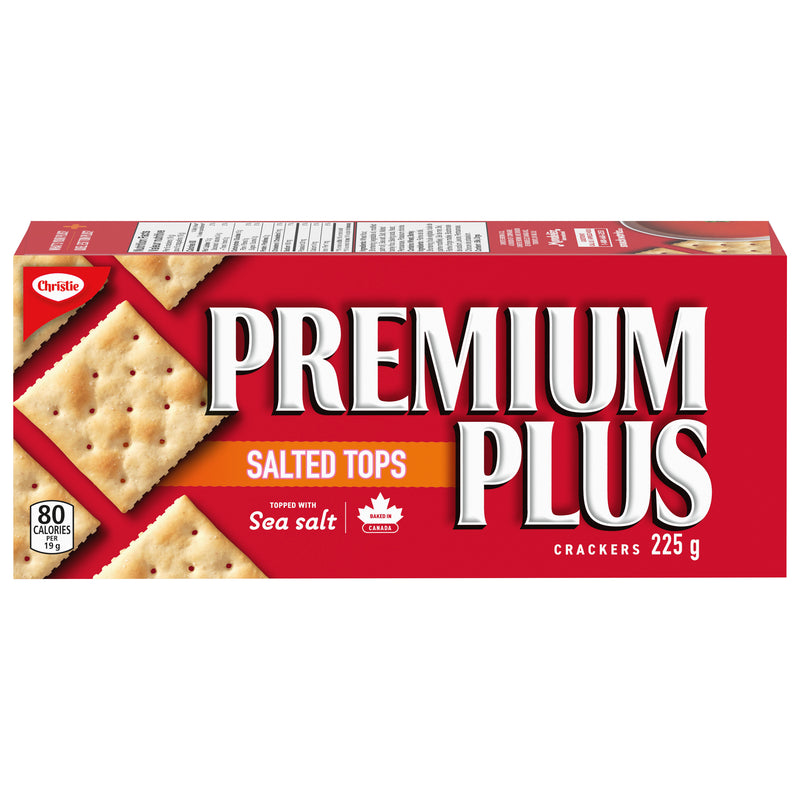 Christie Premium Plus Salted Tops Crackers, 225 g