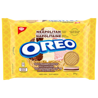 Oreo Neapolitan Flavour Creme Sandwich Cookies, 374 g