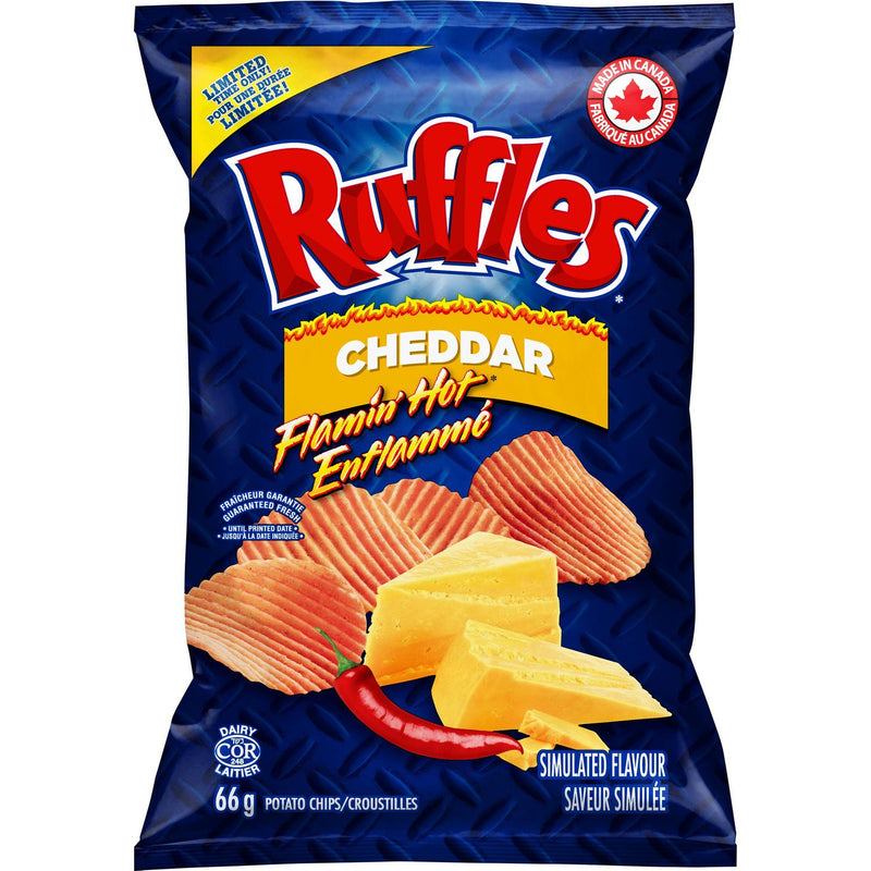 Ruffles Flaming Hot Cheddar, 66 g