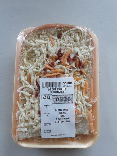 Half Garlic Bread with Bacon