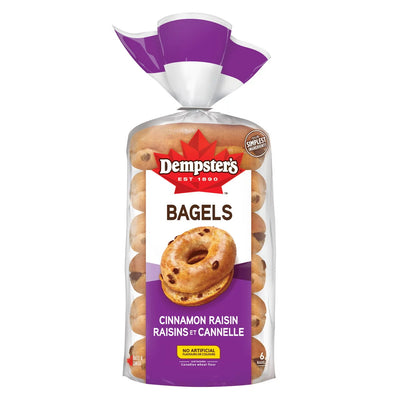 Dempster's Cinnamon Raisin Bagels, 450 g
